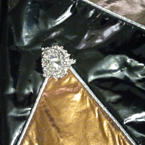 Large leather clutch bag - Picture 6 of 8